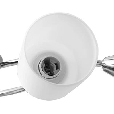 Plafondlamp met keramieken cilindervormige kappen 5xE14 wit - thumbnail