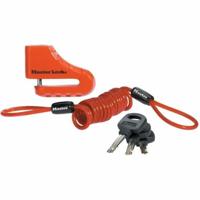 Master Lock 8303EURDPS Motor Antidiefstal - Rood Schijfslot 80 mm - thumbnail