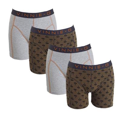 Vinnie-G boxershorts Military Olive Grey - Print 4-pack XXL Vinnie-G boxershorts Military Olive Grey - Print 4-pack XXL