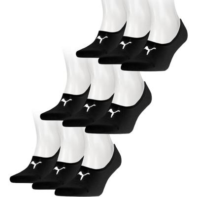 Puma Footies 9-pack Unisex Zwart-35/38