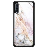 Samsung Galaxy A50 glazen hardcase - Parelmoer marmer - thumbnail