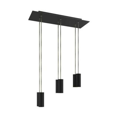 Hanglamp met 6 pendels en metalen kap met lamp Mat Zwart Dibond | Creative-Cables | Lamp kopen | Creative-Cables | Lamp kopen | Creative-Cables | Lamp