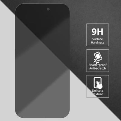 Lunso - iPhone 15 / 15 Pro - Privacy Glass - Screen protector Lunso - iPhone 15 / 15 Pro - Privacy Glass - Screen protector