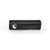 Nedis Stereo-Audioadapter | 3,5 mm Male | 3,5 mm Female | 90° Gehoekt | 1 stuks - CAGB22980BK CAGB22980BK - thumbnail
