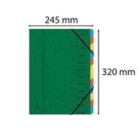 Exacompta Sorteermap 12-delig, groen - thumbnail