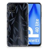 Huawei P40 Lite | TPU Case | Leaves Blue - thumbnail