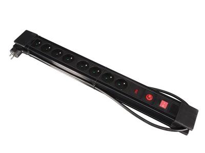 8-voudige stekkerdoos met overspannings- en blikseminslagbeveiliging penaarde Velleman - Velleman