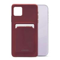Mobilize Rubber Gelly Card Case Apple iPhone 11 Matt Bordeaux - thumbnail