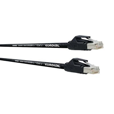 Cordial 15539 RJ45 Netwerkkabel, patchkabel CAT 5e S/UTP 10.00 m Zwart PUR-mantel 1 stuk(s) Cordial 15539 RJ45 Netwerkkabel, patchkabel CAT 5e S/UTP 10.00 m Zwart PUR-mantel 1 stuk(s)