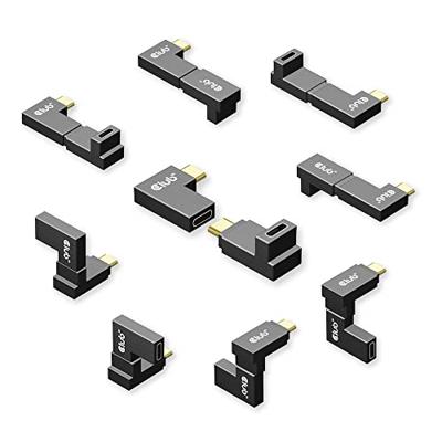 CLUB3D USB Type-C Gen2 Angled Adapter set van 2 - 4K120Hz M/V CLUB3D USB Type-C Gen2 Angled Adapter set van 2 - 4K120Hz M/V