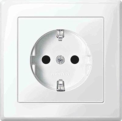 Merten MEG2300-1419 Wandcontactdoos System M Polar-wit 1 stuk(s)