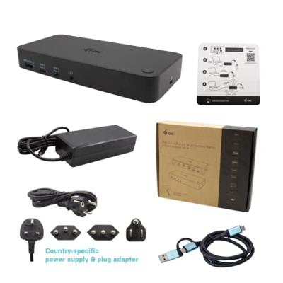 i-tec USB 3.0 / USB-C / Thunderbolt, 3x 4K Docking Station + Power Delivery 100W dockingstation