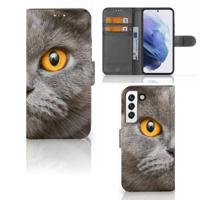 Telefoonhoesje | Met pasjeshouder | Samsung Galaxy S22 Britse Korthaar - thumbnail
