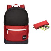 Case Logic Campus CCAM-1116 Black/Brick rugzak Zwart/Rood Polyester - thumbnail
