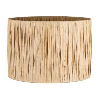 Raffia lampenkap - Cilindrisch - Beige - Boheemse stijl - ø30 x 20 cm - E27 fitting - Ontworpen voor Tafellampen en Pendellamp - Ontworpen voor Woonkamer en eetkamer