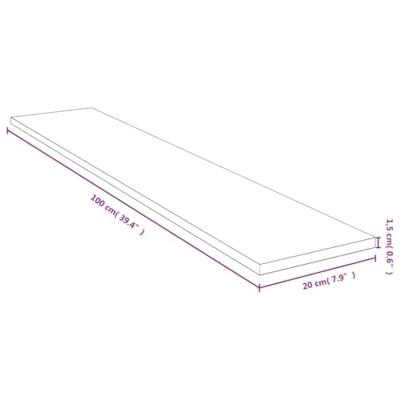 Wandschap 100x20x1,5 cm bamboe Wandschap 100x20x1,5 cm bamboe