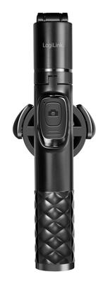 LogiLink BT0069 Selfiestick Zwart Bluetooth, Geïntegreerde accu, Geïntegreerd statief