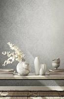 Novamur Jackie Behang met vintage vervaagde ornamenten print - 6830-10 - thumbnail
