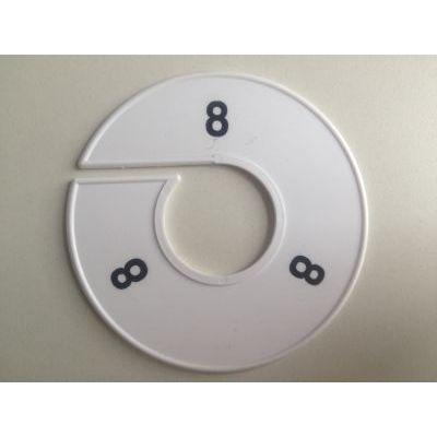 Maatring 11cm wit/zwart 8