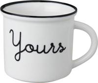 Dutch Rose Zwart/Wit Beker Yours Wit - thumbnail
