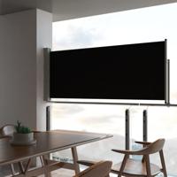 VidaXL Tuinscherm uittrekbaar 100x300 cm zwart - thumbnail