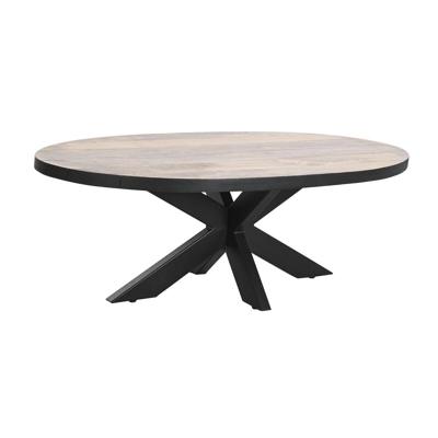 Hoofdtafel DKD Home Decor Natuurlijk Metaal Mangohout 130 x 70 x 45 cm