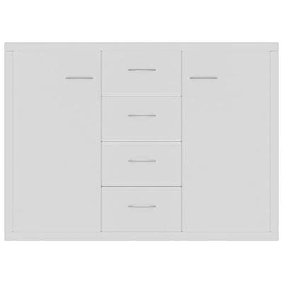 Dressoir 88x30x65 cm bewerkt hout wit