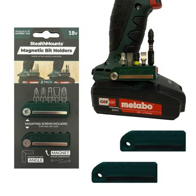 Stealthmounts Bithouder voor Metabo CAS | Groen | 2 stuks - BH-MT-GRN-2