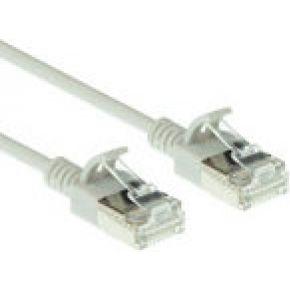 ACT Grijze 5 meter LSZH U/FTP CAT6A datacenter slimline patchkabel snagless met RJ45 connectoren