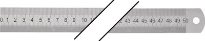 Promat/Tecwerk Stalen liniaal | lengte 500 mm | staal buigzaam | verdeling A = mm/ mm - 4000858735