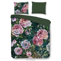 Good Morning Dekbedovertrek "bloemen" - Groen - (200x200/220 cm) - Katoen - thumbnail