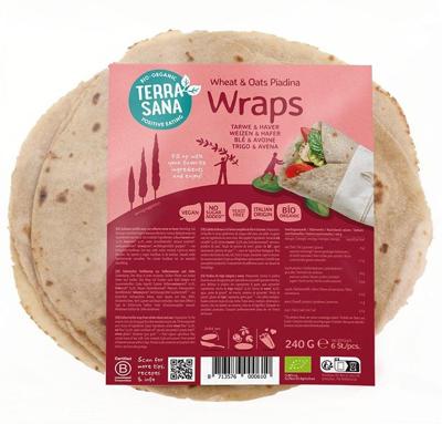 Piadina wraps tarwe en haver - 240 gram