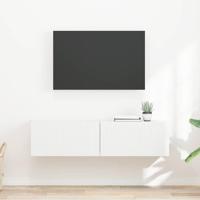 TV Wandkast 2 pcs Wit 60 x 31 x 29.5 cm Bewerkt hout - thumbnail