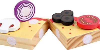 Small Foot - houten speeleten pizza-oven set, 25dlg.