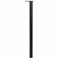 VidaXL Tafelpoten in hoogte verstelbaar zwart 1100 mm 4 st - thumbnail