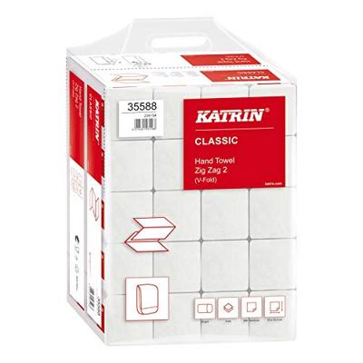 Katrin papieren handdoek V-vouw 35588, pak van 20 x 200 vel