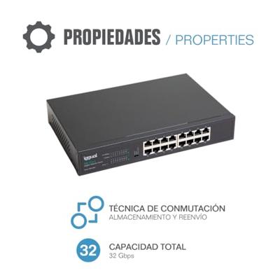 Schakelaar iggual IGG318324 Gigabit Ethernet Schakelaar iggual IGG318324 Gigabit Ethernet