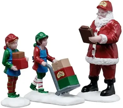 Ready For Shipping 12x4x18 cm 3st Kerstdorp LEMAX - Lemax