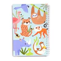 Zooniverse Ringgebonden Notitieboekje & 6-delige Schrijfset - thumbnail