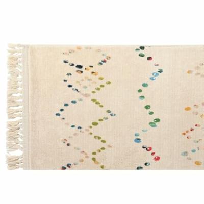 Tapijt DKD Home Decor 60 x 240 x 0,7 cm Polyester Multicolour Ruiten Tapijt DKD Home Decor 60 x 240 x 0,7 cm Polyester Multicolour Ruiten