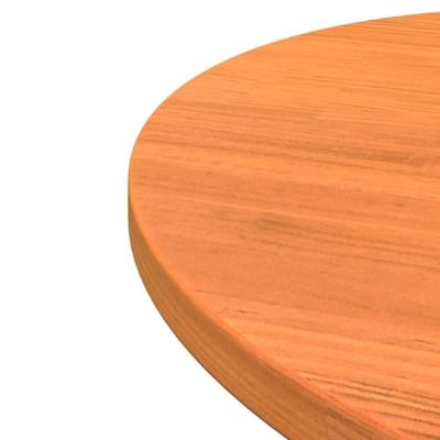 Tafelblad rond 60x2,5 cm massief grenenhout wasbruin - thumbnail