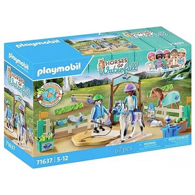 PLAYMOBIL 71637 Paarden van de Waterval Rijbaan, 67 onderdelen, vanaf 5 jaar