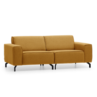 2,5-Zitsbank Livorno Geel Stof - thumbnail