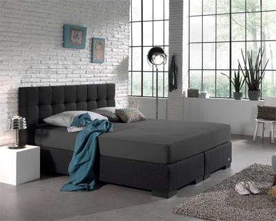 Dreamhouse Dubbel Jersey 220 gr. Hoeslaken Antraciet 140 x 200/220 cm