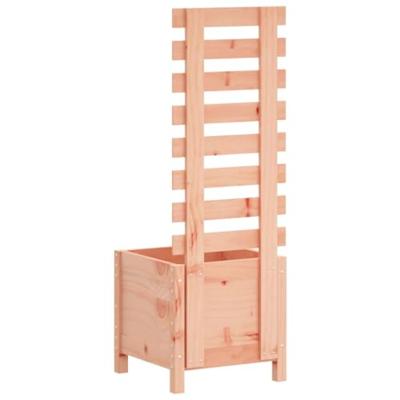 VidaXL Plantenbak met rek 39x39,5x114 cm massief douglashout