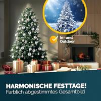 Kerstboom decoraties - Set van 103 - zilverkleurig - thumbnail