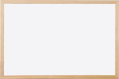 Q-CONNECT whiteboard, met houten frame, melamine, 120 x 90 cm