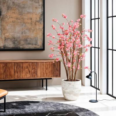 Bloesem Deluxe Kunstplant 120cm roze in pot