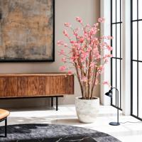 Bloesem Deluxe Kunstplant 120cm roze in pot - thumbnail