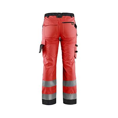 Blåkläder Dames werkbroek High-Vis zonder spijkerzakken 71551811 | High-Vis Rood/Zwart | Maat 50 - 7330509704608